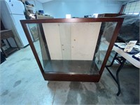 Wood/Glass Enclosed Cabinet
