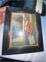 Framed Print of Will Rogers 11" x 13"
