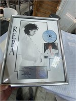 Framed Photo CD & Cover of Reba McEntire's