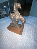 Bronze Statue of Indian Riding Horse