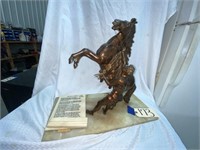 The Cowboy's Prayer w/Horse & Man mounted