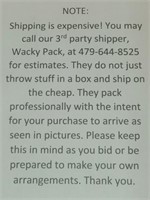 Needful Shipping Information