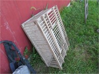 Vintage Wooden Chicken Transport Cage