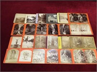 24 Antique Oversize Stereoview Cabinet Cards