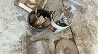 2 - Buckets of Concrete Hand Tools