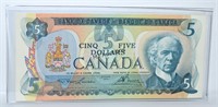 Canada 1979 Five Dollar Bill Nice!