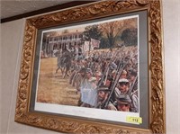 CIVIL WAR PRINT PASSING THROUGH SIGNED AND NUMBER