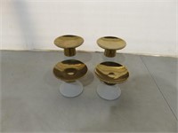 (4) Assorted Height Candle Stands