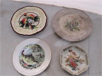 (4) Assorted Decorative Plates