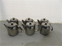 (6) Sunnex 18-8 S/S Tea Pot