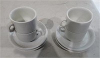 (4) Espresso Cup & Saucer