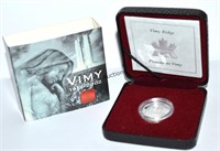2002 Canada Vimy .925 5 Cent Coin COA Box