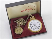 Arnex 17-Jewel Pocket Watch