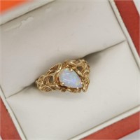 14k & Opal Ring - Size 7-1/2