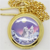Pocket Watch w/Wolf Cover