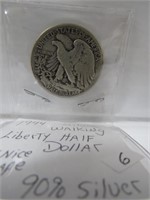 1944 Silver Walking Liberty Half Dollar - EX-Nice