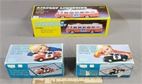Friction Toy Cars in Box: Police, Fire Chief, Bus