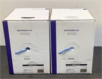 (2) Genesis Boxes Of 1000' Cat 6 Cable