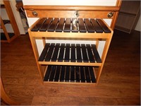 Nice wood storage rack shelf unit short