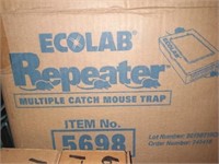 ECOLAB 12 MULTIPLE CATCH MOUSE TRAPS NEW