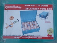 Unused Ratchet Straps & Flatpack Toolbox
