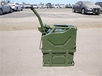 Unused 5.25 Gallon Jerry Can w/ Holder