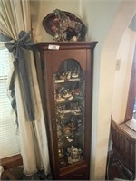 Curio Cabinet with Mouse collection inside