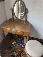 Makeup Cabinet with stool