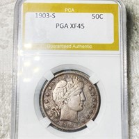 1903-S Barber Silver Half Dollar PGA - XF45