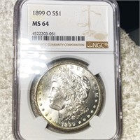1899-O Morgan Silver Dollar NGC - MS64