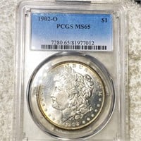 1902-O Morgan Silver Dollar PCGS - MS65