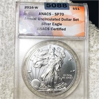 2016-W Silver Eagle ANACS - SP70