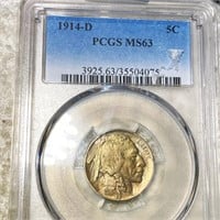 1914-D Buffalo Head Nickel PCGS - MS63