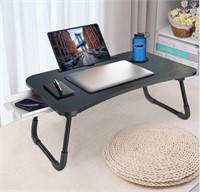 Foldable Laptop Bed Table Lap Table Tray with Stor
