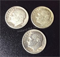 Three Silver Dimes