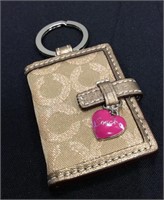 Small Coach Keychain, Holds Pictures