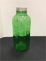 Vintage Green Glass Juice/Water Jar