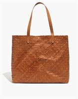 Madewell The Medium Transport Tote: Woven Leather
