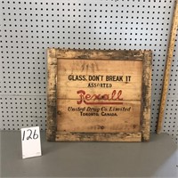 WOODEN SIGN - REXALL