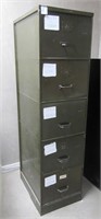 A Vintage Metal Filing Cabinet, Circa 1930