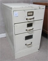 A Vintage Metal Filing Cabinet, Circa 1950