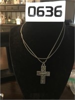25" 925 CHAIN WITH CROSS