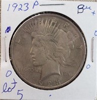 1923 Peace Dollar Gold Tone Great Detail