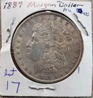 1889 Morgan Dollar AU