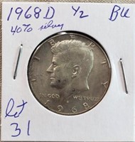 1968D Kennedy Half Dollar BU