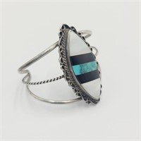 Zuni Multi-Stone Inlaid Bracelet