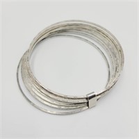 Multi-Band Sterling Bangle (29.1g)