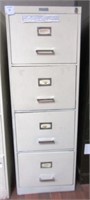 A Contemporary Metal Filing Cabinet