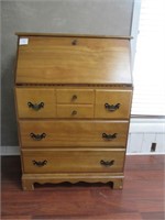 A Solid Maple Drop Front Bureau