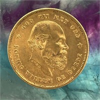 1889 Willem III Gold Coin - Netherlands